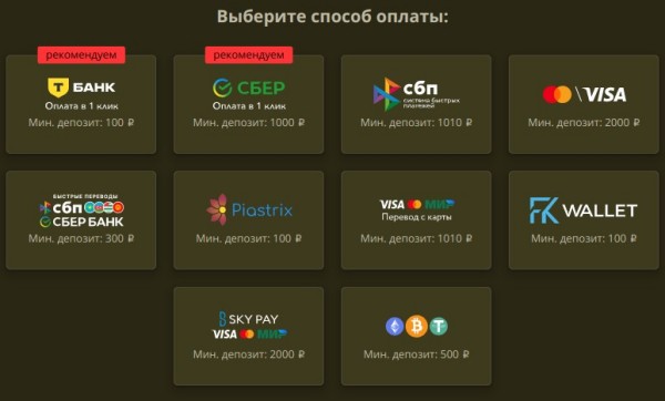 Пополнение и вывод